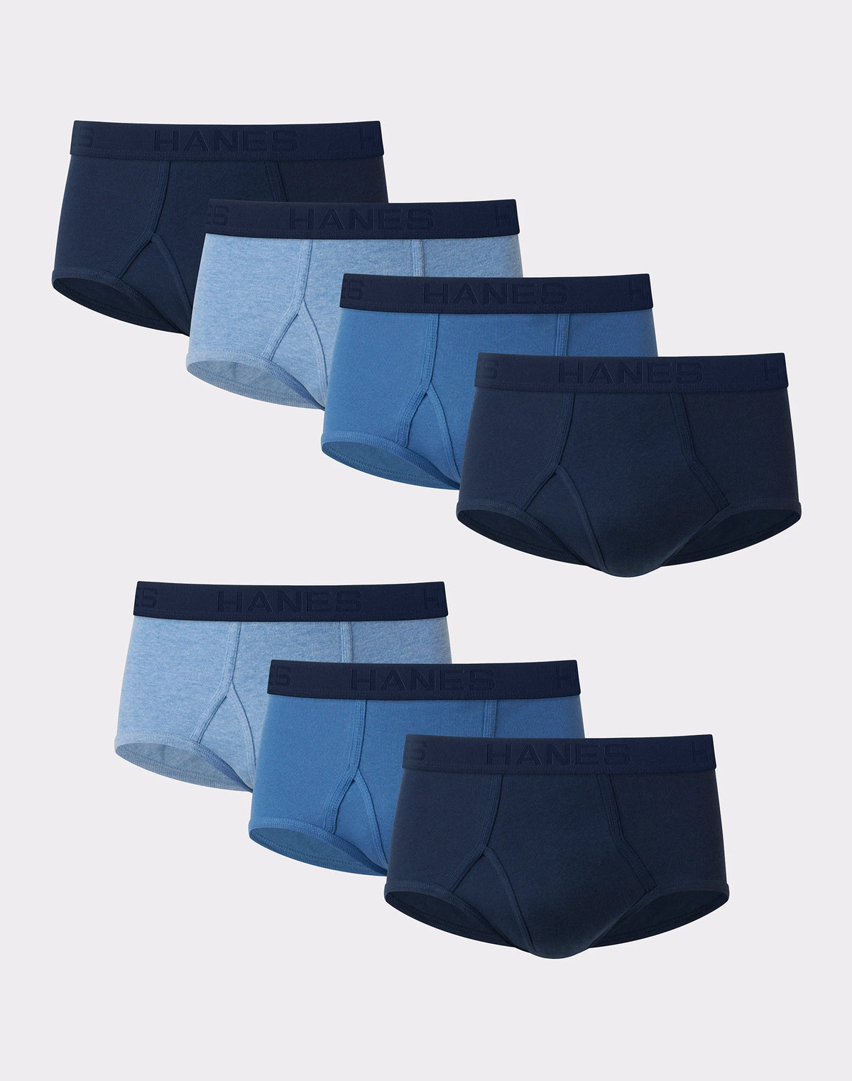 Hanes Men's Underwear Briefs Pack, 7-Pack, Sexy Men's Underwear, Moisture Wicking, White