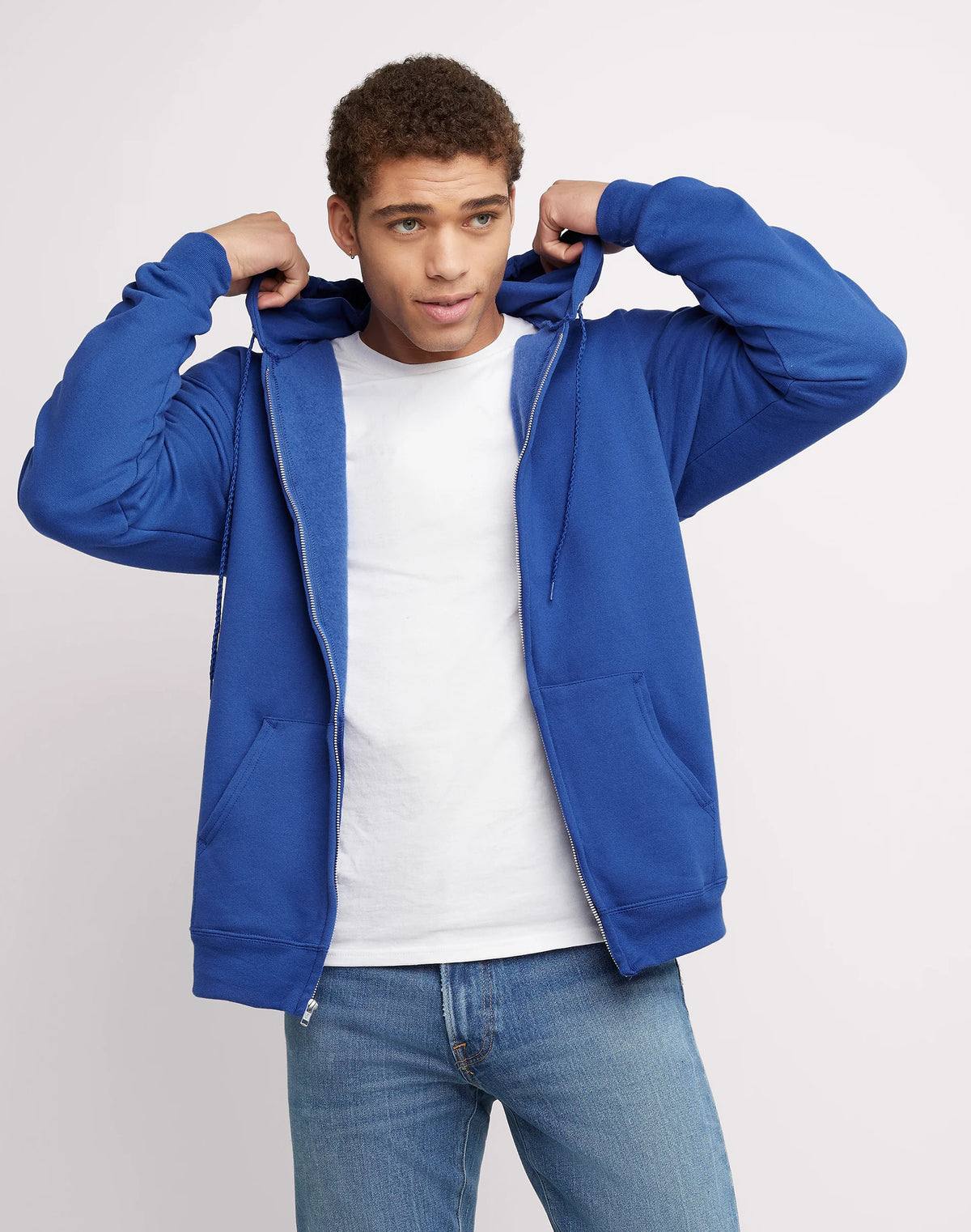 Hanes Ultimate Men's Full-Zip Heavyweight Fleece Hoodie